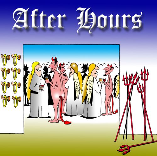 After hours...