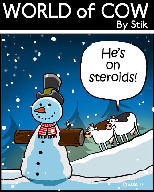 'He's on steroids!'