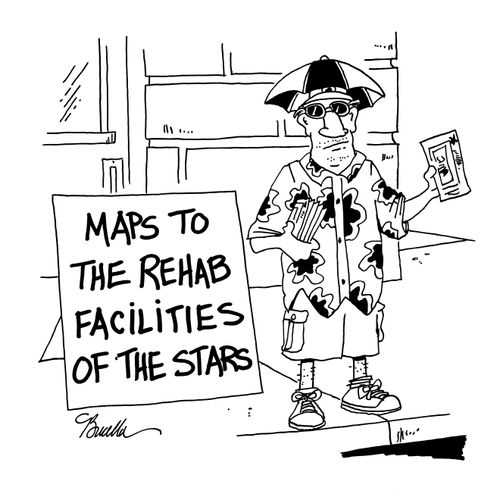 Maps to the rehab facilities of the stars.