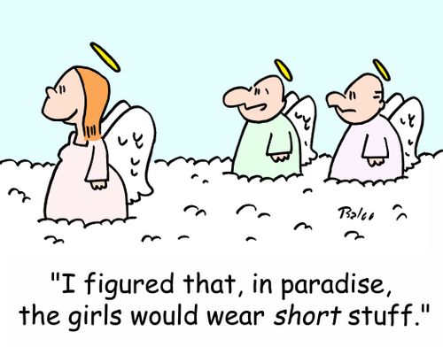 'I figured that, in paradise, the girls would wear SHORT stuff.'