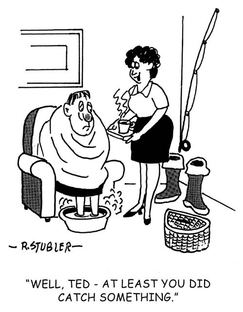 'Well, Ted - at least you did catch something.'