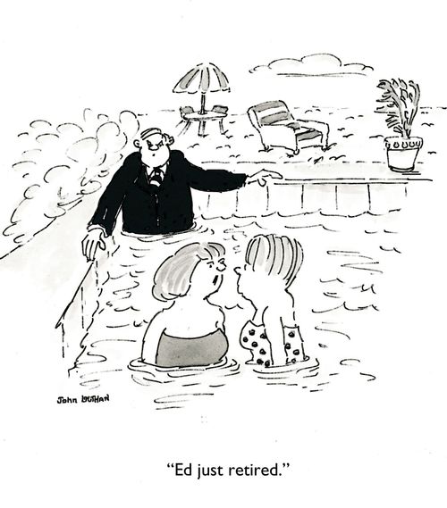 'Ed just retired.'