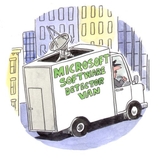 Microsoft Software Detector Van