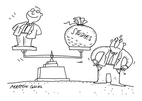 Balancing  money against childs education