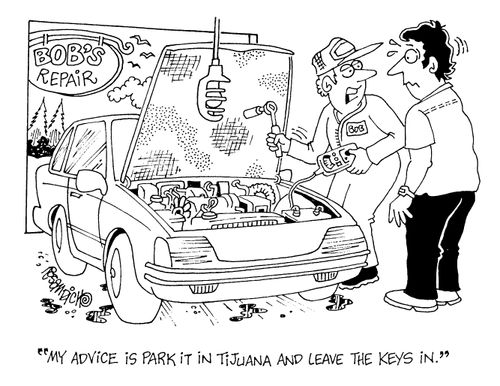"My advice is park it in Tijuana and leave the keys in."
