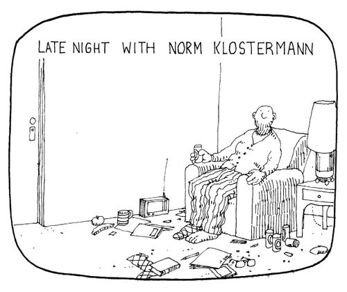 'Late night with Norm Klosterman'