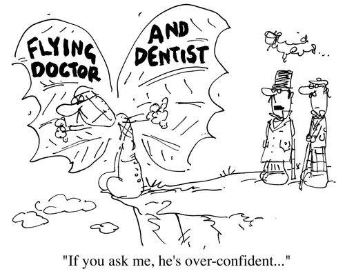 "If you ask me he's over-confident."