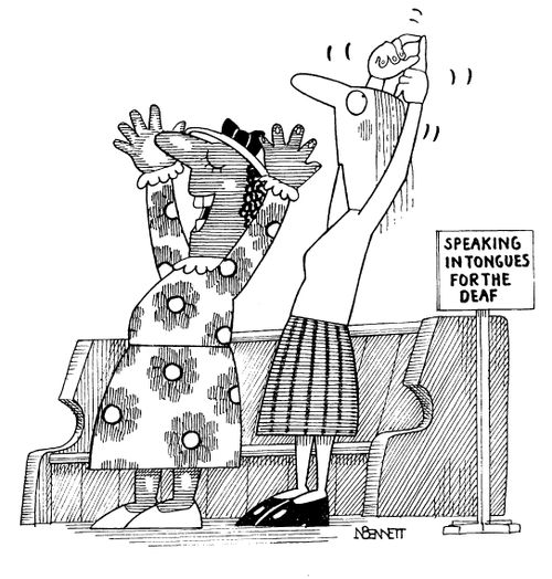 Speaking in tongues for the Deaf
