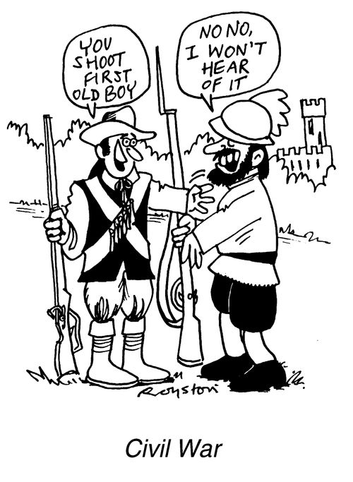 Civil war, "You shoot first old boy. No, no I won't hear of it"