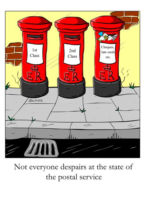 'Not everyone despairs at the state of the postal service.'