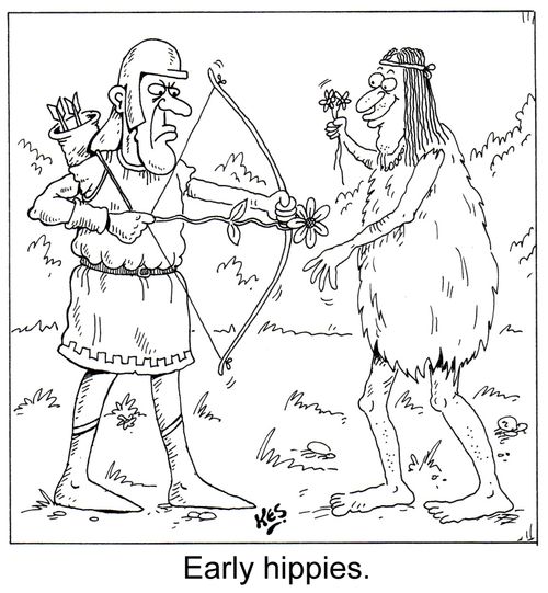 Early hippies.