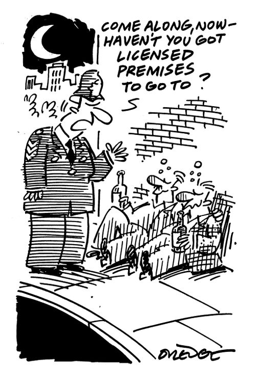 'Come along now...haven't you got licensed premises to go to?'