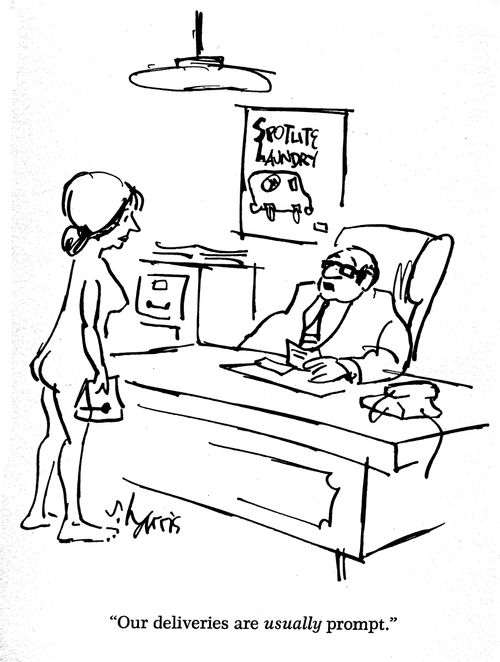 Our deliveries are usually prompt.