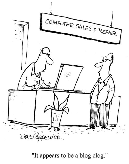 'It appears to be a blog clog.'