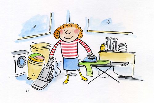 A woman's work is never done.