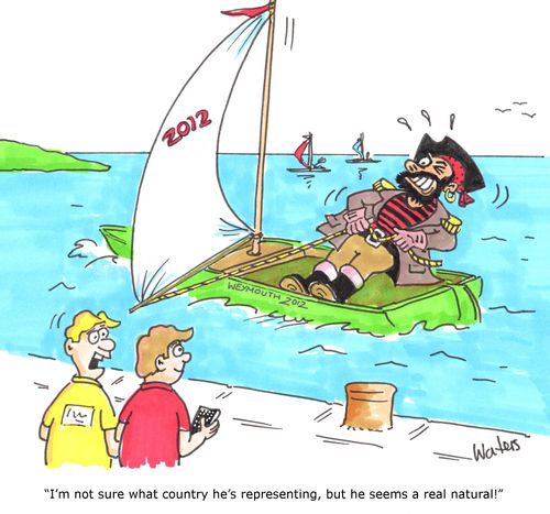'I'm not sure what country he's representing, but he seems a real natural!'