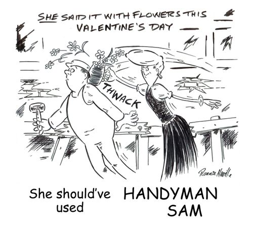 She said it with flowers this Valentine's Day.