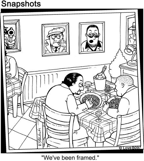 Mobsters Are Framed.