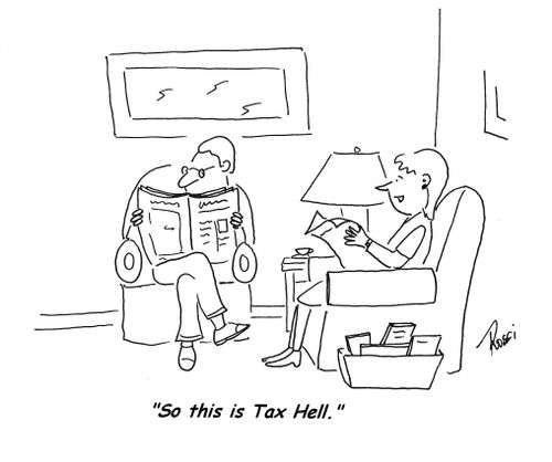 'So this is tax hell.'