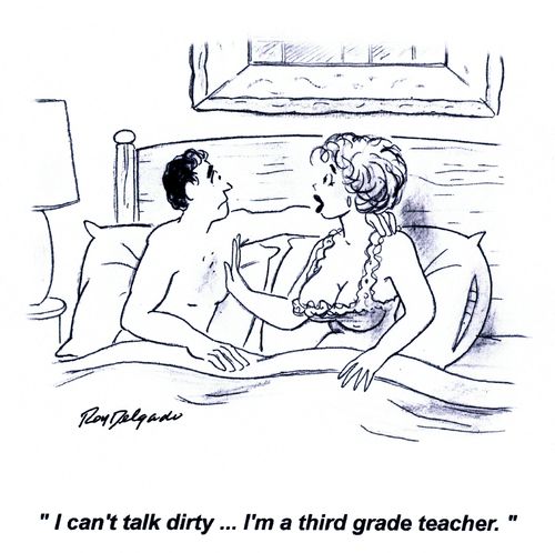 'I can't talk dirty...I'm a third grade teacher.'