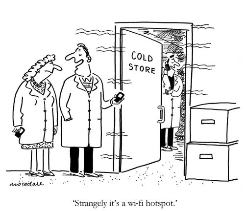 'Strangely it's a wi-fi hotspot.'