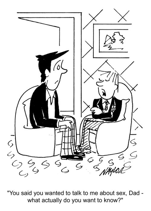 'You said you wanted to talk to me about sex, Dad - what actually do you want to know?'