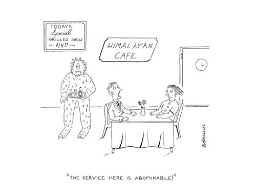 'The service here is abominable!'