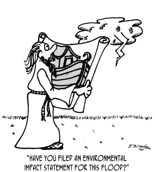 'Have you filed an environmental impact statement for this flood?'