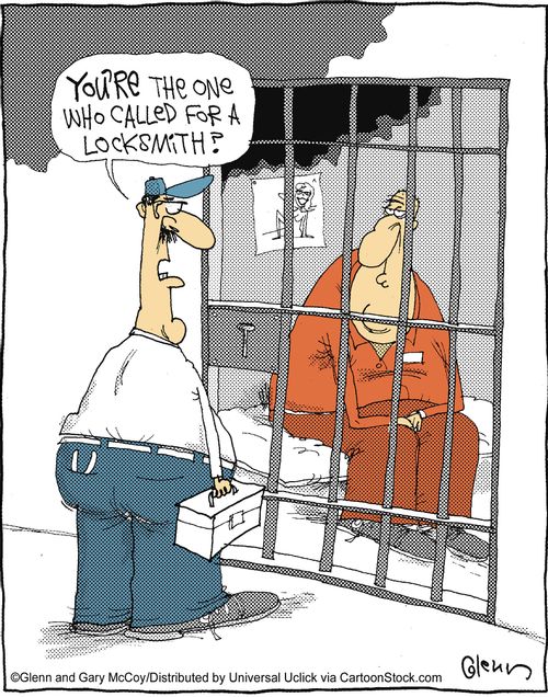 'You're the one who called for a locksmith?'