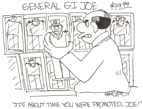 General GI Joe: 'It's about time you were promoted, Joe!'