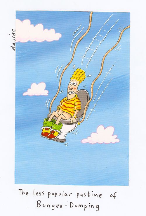 The less popular pastime of bungee dumping.