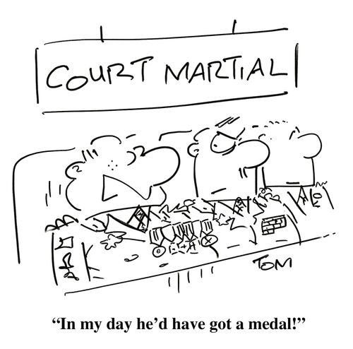 'In my day he'd have got a medal!'