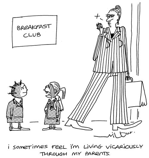 'I sometimes feel I'm living vicariously through my parents.'