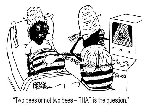'Two bees or not two bees - THAT is the question.'