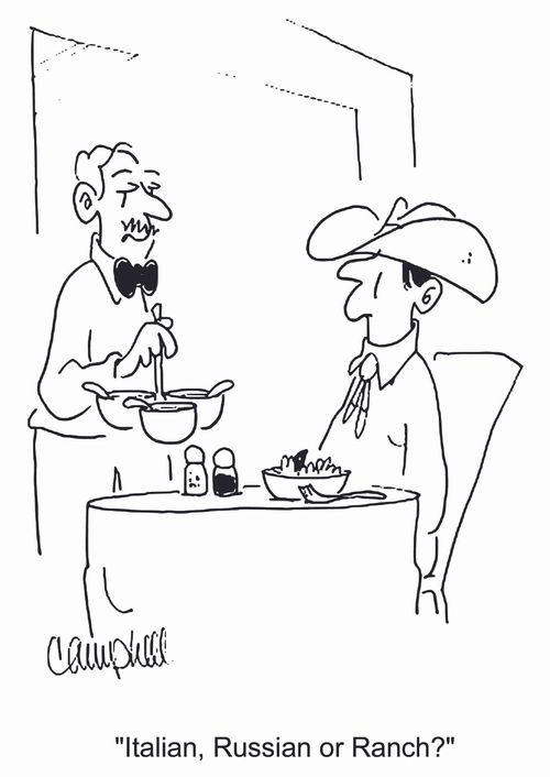 'Italian, Russian or Ranch?'
