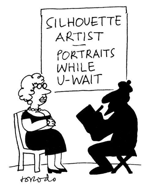 Silhouette Artist - Portraits while u-wait.