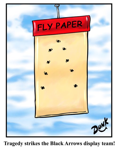 Tragedy strikes the Black Arrows display team!