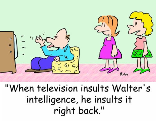 'When television insults Walter's intelligence, he insults it right back.'