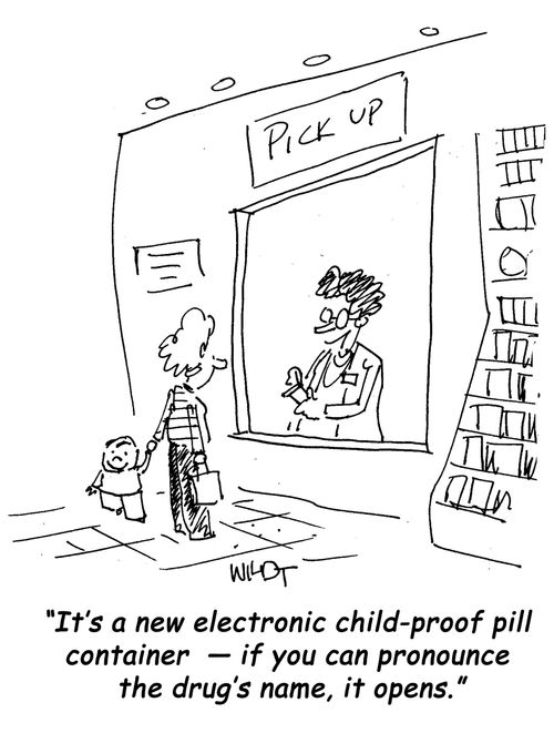It's a new electronic child-proof pill container 