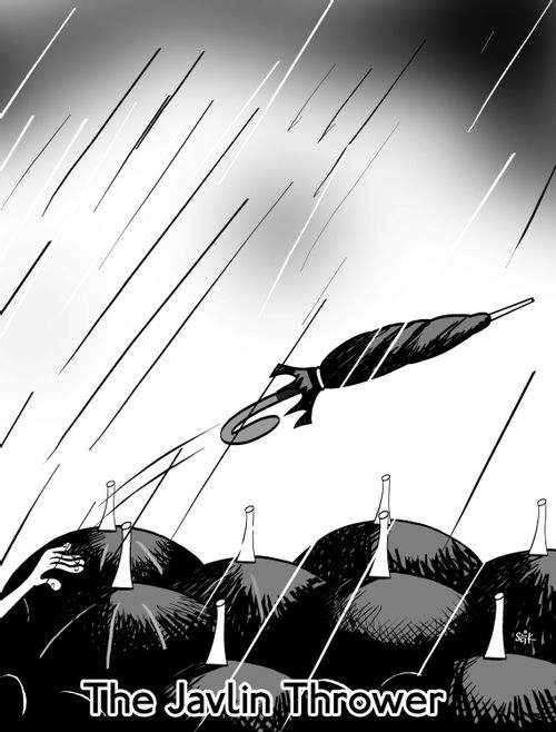 Wet javlin thrower