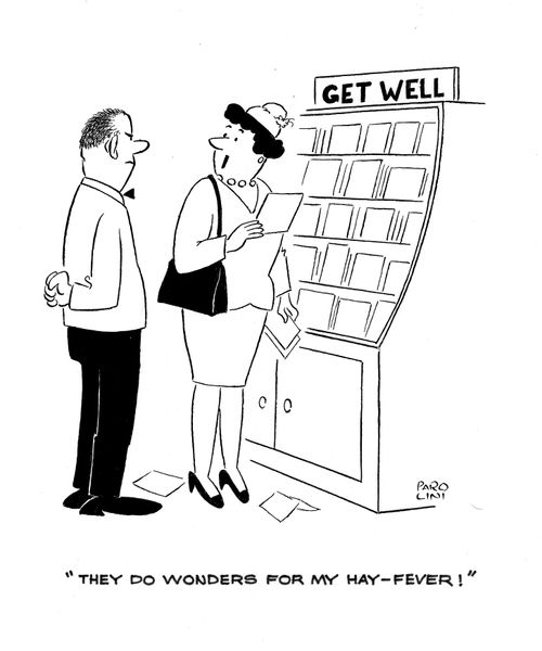 'They do wonders for my hay-fever.'