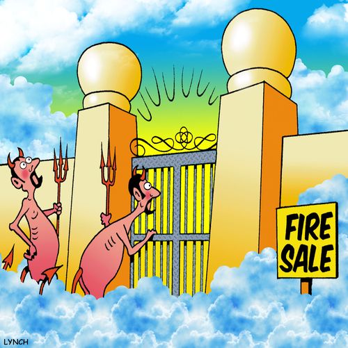 Fire Sale in Heaven.