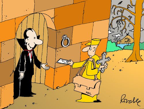 Vampire's postman.