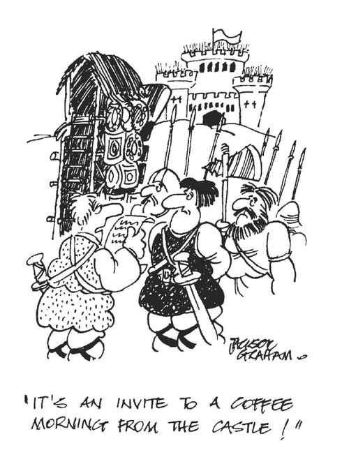 'It's an invite to coffee morning from the castle !'