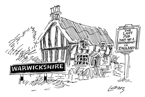 "The last pub in that�s not a restaurant in England"
