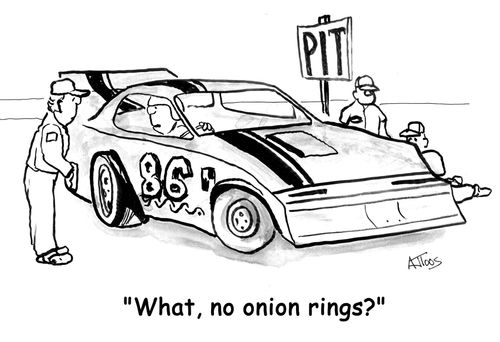 'What, no onion rings?'