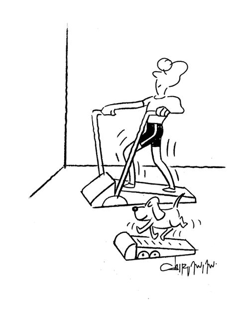 Work out buddies.