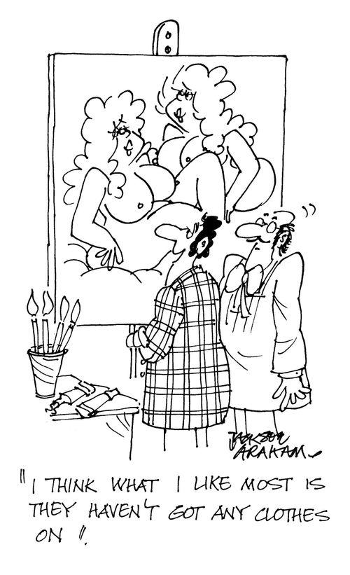 "I think what I like most is they haven't got any clothes on."