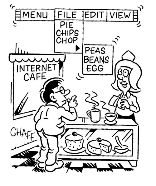 Internet Cafe.