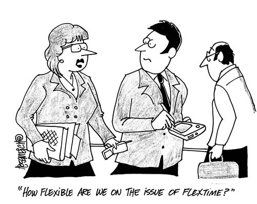 'How flexible are we on the issue of flextime?'